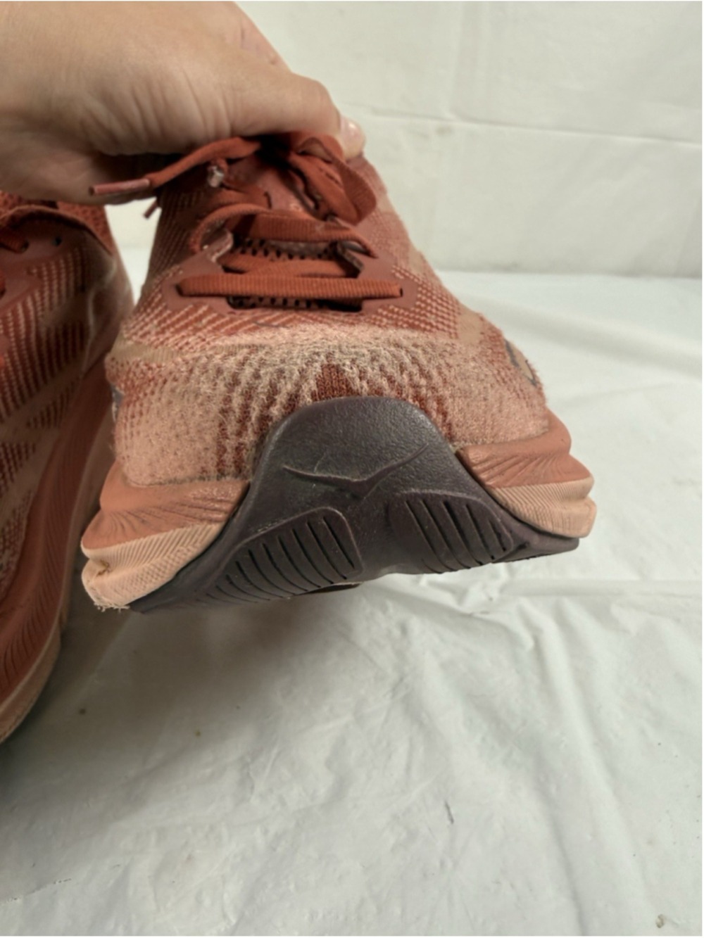 HOKA One One Clifton 9 Women’s Size 9B US Brick Red Running Shoes 1127896 RERT - Picture 15 of 16